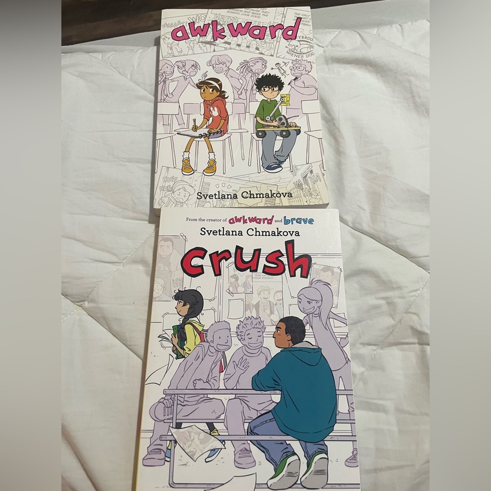 Awkward and Crush Graphic Novels by Svetlana Chmakova